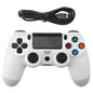 Ps4 Wired Gamepad with Snowflake Button Design - White