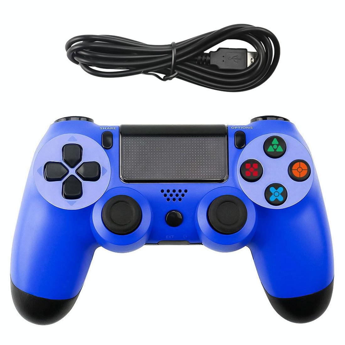 Ps4 Wired Gamepad with Snowflake Button Design - White