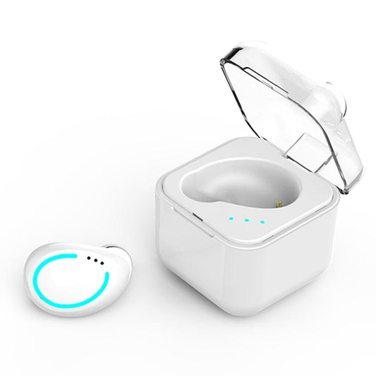 Mini Wireless Bluetooth Earphone with Charging Box - M-b8 - White