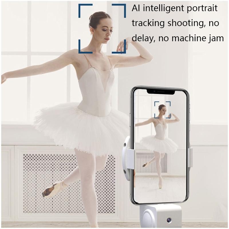 Smart Face Tracking Stabilizer 360-degree Gimbal - White