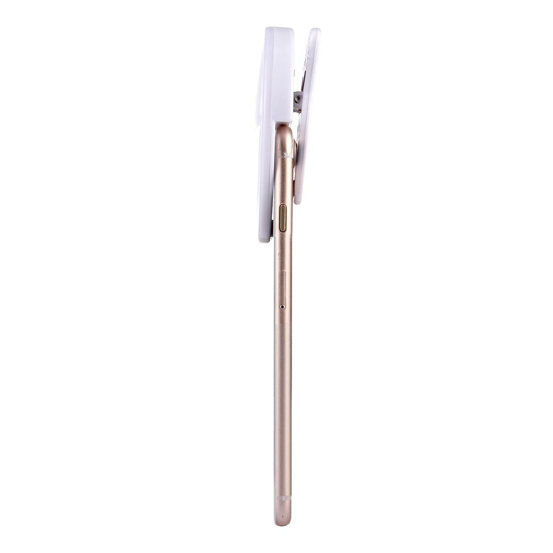 Adjustable Clip Beauty Light for Smartphones - Usb Cable - White