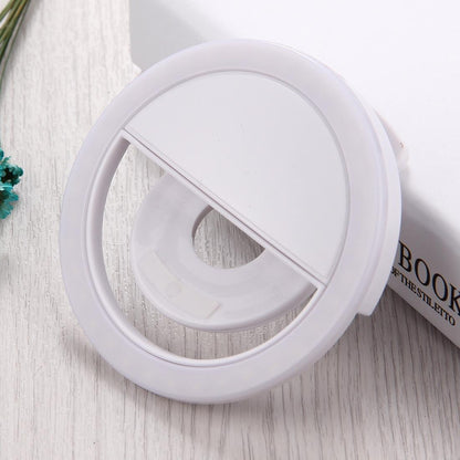 Adjustable Clip Beauty Light for Smartphones - Usb Cable - White