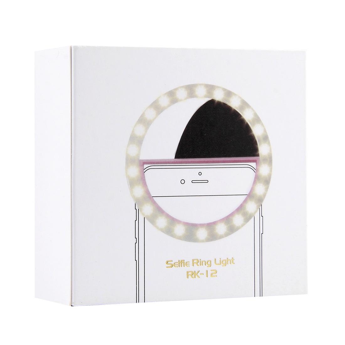 Adjustable Clip Beauty Light for Smartphones - Usb Cable - White