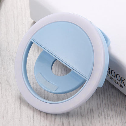 Adjustable Clip Beauty Light for Smartphones - Usb Cable - White