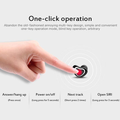 Mini Wireless Bluetooth Earphones with Charging Box - X7 4.1 - White
