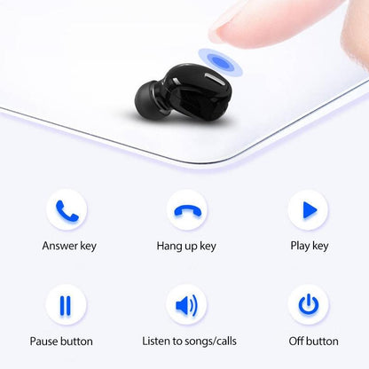 Mini In-ear Unilateral Bluetooth Earphone - X9 Wireless 5.0 - White