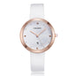 Waterproof Steel Band Quartz Watch - Fashion Life - White