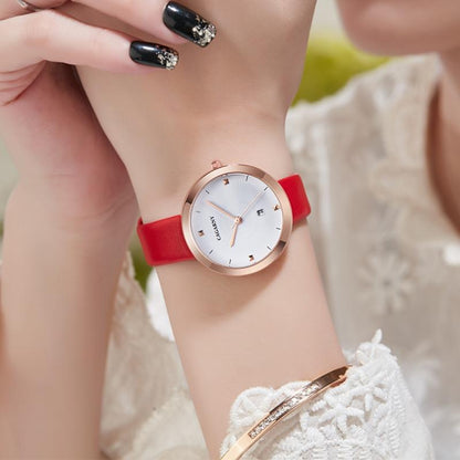 Waterproof Steel Band Quartz Watch - Fashion Life - White