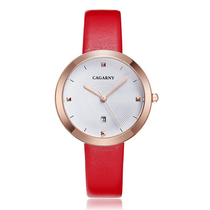 Waterproof Steel Band Quartz Watch - Fashion Life - White