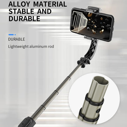 Bluetooth Gimbal Stabilizer with Remote and Tripod - White