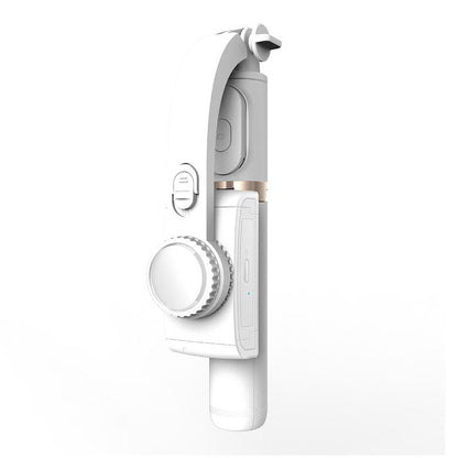 Bluetooth Gimbal Stabilizer with Remote and Tripod - White