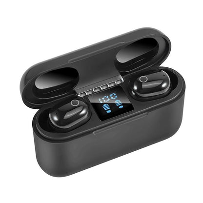 Wireless Bluetooth Headset with 2000mah Charging Case - Touch & Magnetic Charging - White