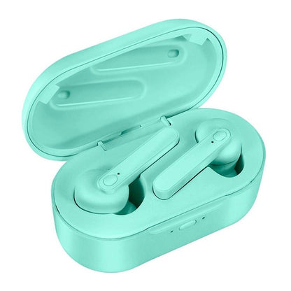 Waterproof Bluetooth Earphones with Magnetic Charging Box - 5.0 - White