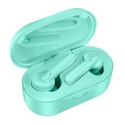 Waterproof Bluetooth Earphones with Magnetic Charging Box - 5.0 - White