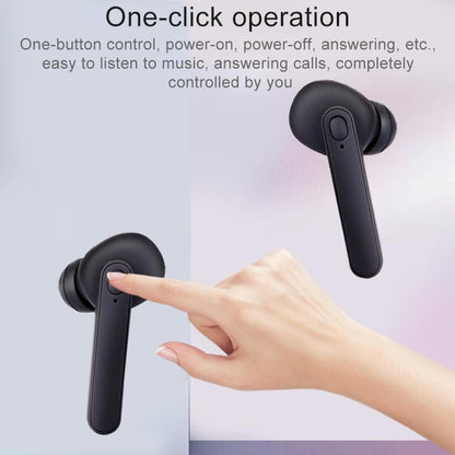 Waterproof Bluetooth Earphones with Magnetic Charging Box - 5.0 - White