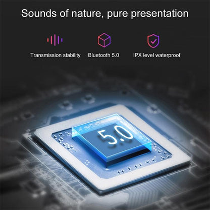 Waterproof Bluetooth Earphones with Magnetic Charging Box - 5.0 - White