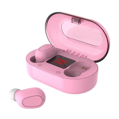 Wireless Bluetooth 5.0 Earphones with 9d Sound & Charging Box - White
