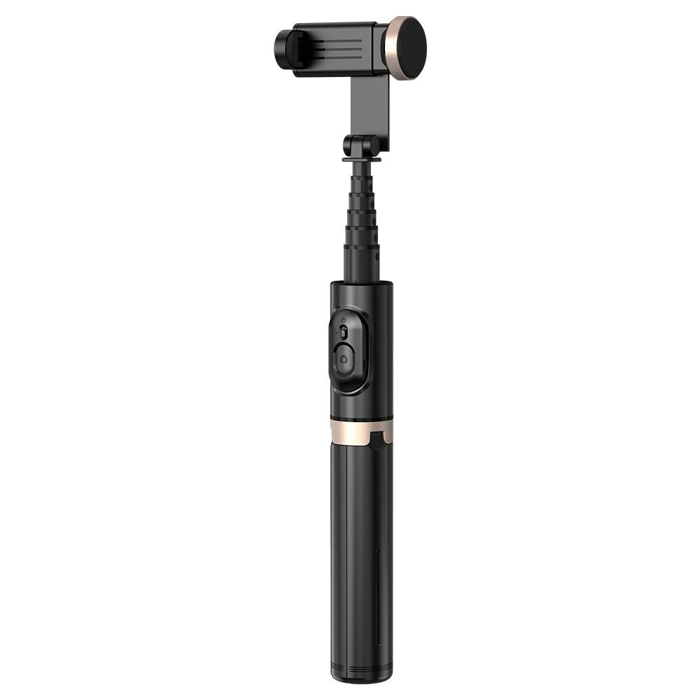 Reinforced Bluetooth Remote Control Selfie Stick with Hidden Design - White