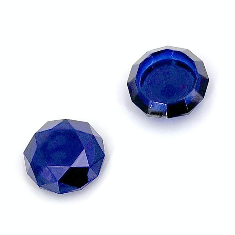 2 Pcs Diamond Texture Games Grip Caps for Ps5 - Clear White