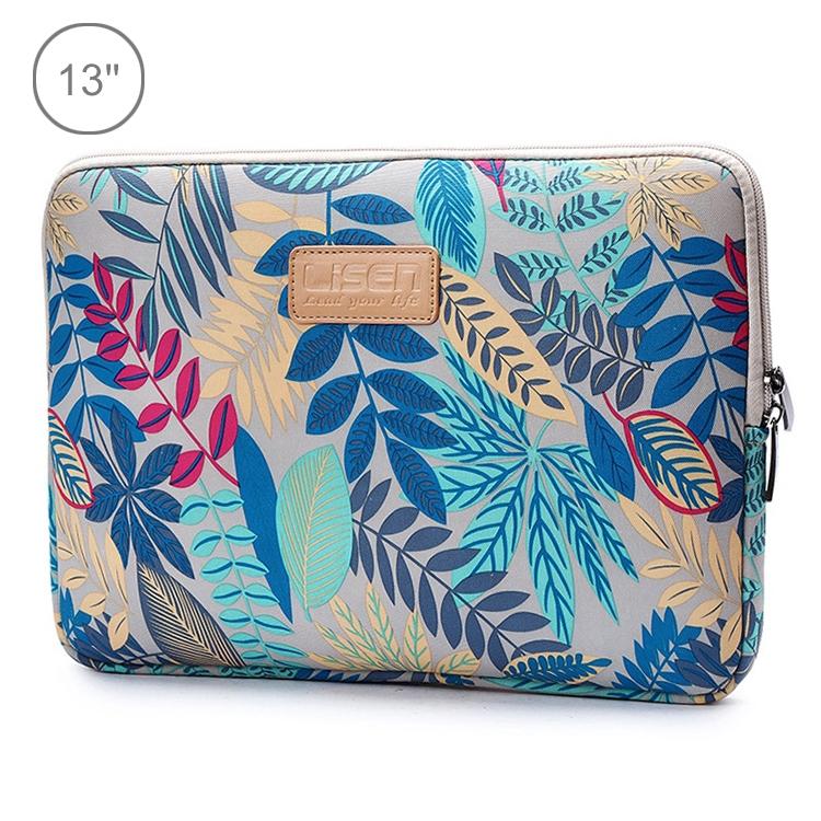 Colourful Leaves Sleeve Case for Macbook Samsung Sony Dell Alienware Chuwi Asus Hp Laptops - White