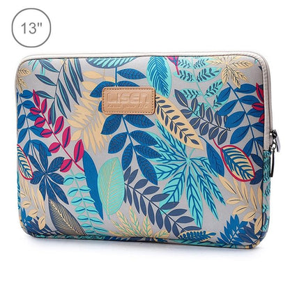 Colourful Leaves Sleeve Case for Macbook Samsung Sony Dell Alienware Chuwi Asus Hp Laptops - White