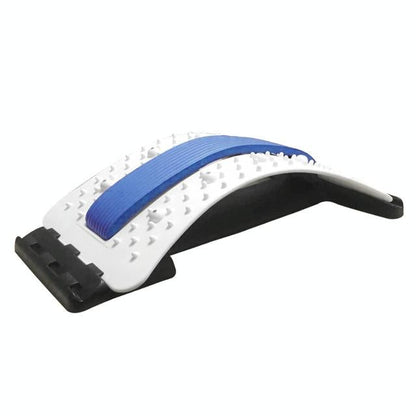 Back Pain Relief Device Lumbar Traction Stretcher - Red + White