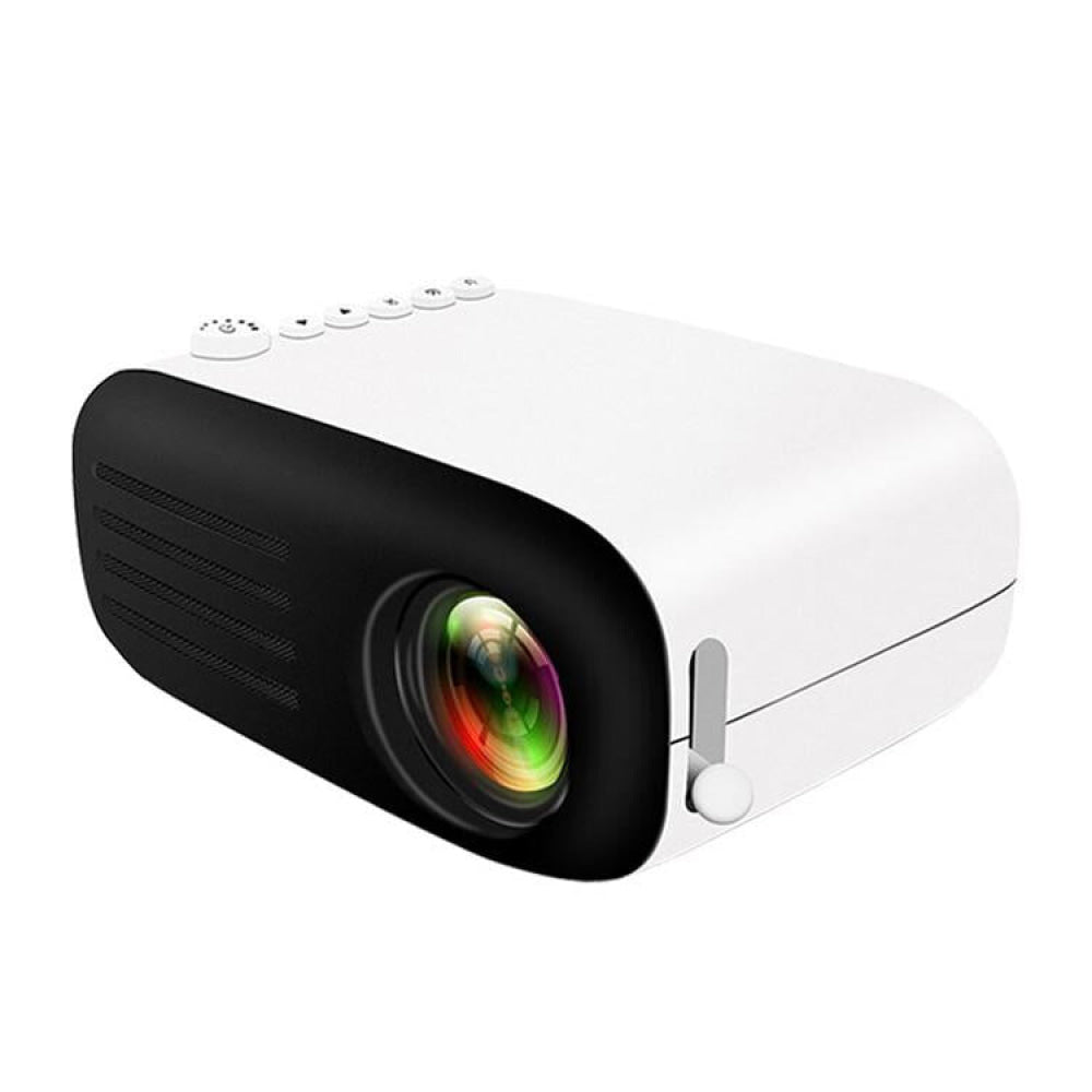 Portable Mini Led Projector For Home Theater - Av / Sd / Hdmi - Yellow White