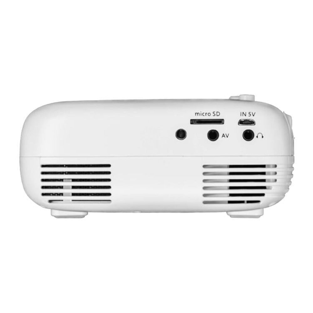 Portable Mini Led Projector For Home Theater - Av / Sd / Hdmi - Yellow White