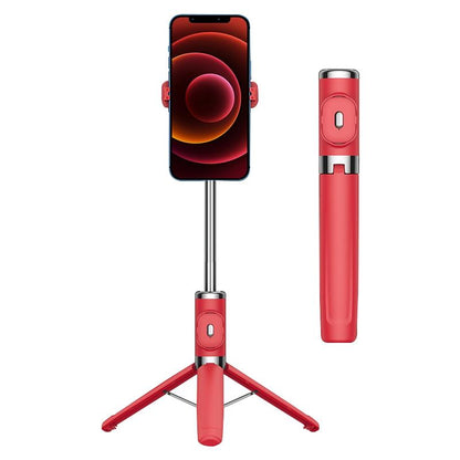 Wireless Selfie Stick with Remote Tripod - Compact Design - Yellow