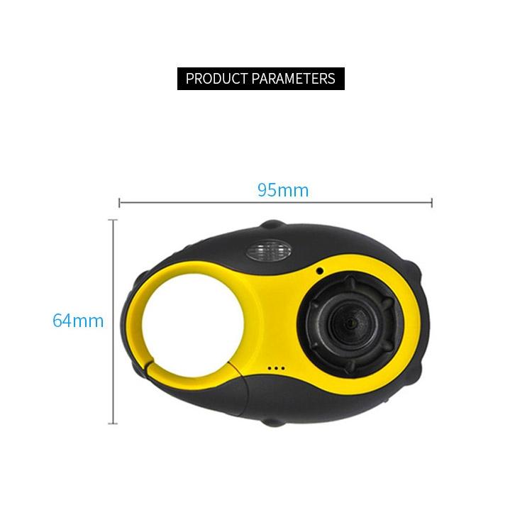 Mini Keychain Digital Camera for Kids - 5mp 1.5 Screen Gift - Yellow