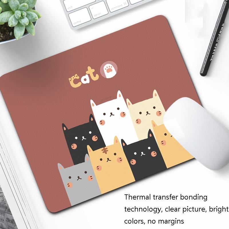 6 Piece Non Slip Mouse Pad Set 21 X 26Cm Thick Rubber Anti Skid Durable - Dumbo