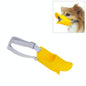 Cute Duck Mouth Shape Silicone Muzzle For Pet Dog - Size S Yellow