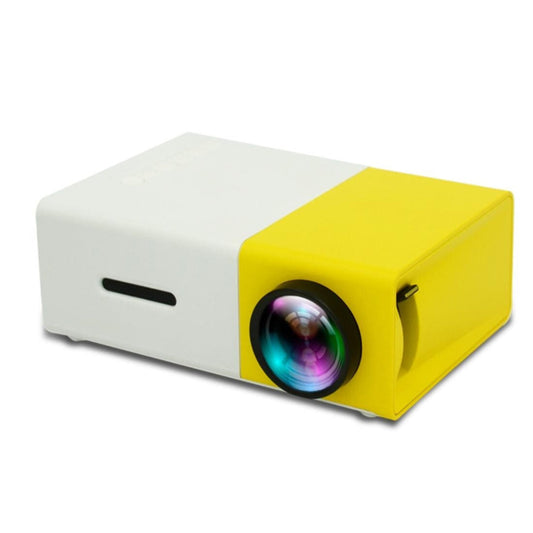 Portable Mini Home Theater Projector - 400 Lumens Hdmi / Av / Sd / Usb Remote Control - Yellow