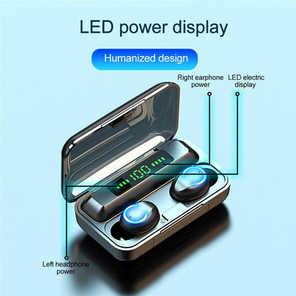 Wireless Noise-cancelling Earbuds with Charging Case - Yellow