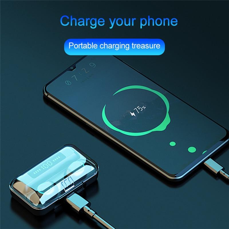 Wireless Noise-cancelling Earbuds with Charging Case - Yellow