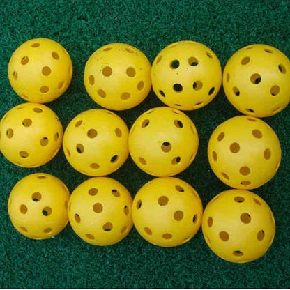 10-Piece Indoor Golf Exercise Hollow Balls - Available - Yellow