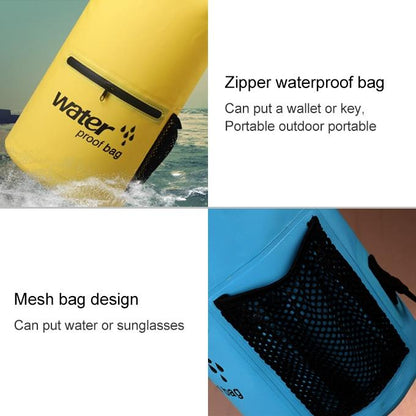 Waterproof Dual Shoulder Strap Dry Bag 10L Capacity - Yellow