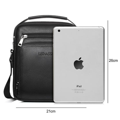 Versatile Men's Crossbody Bag For Business - Brown