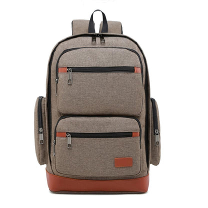 Versatile Outdoor Backpack with Breathable Design - Large Capacity - Brown