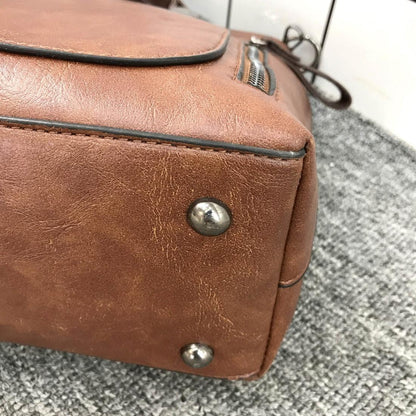 Stylish Brown Pu Shoulder Bag For Women