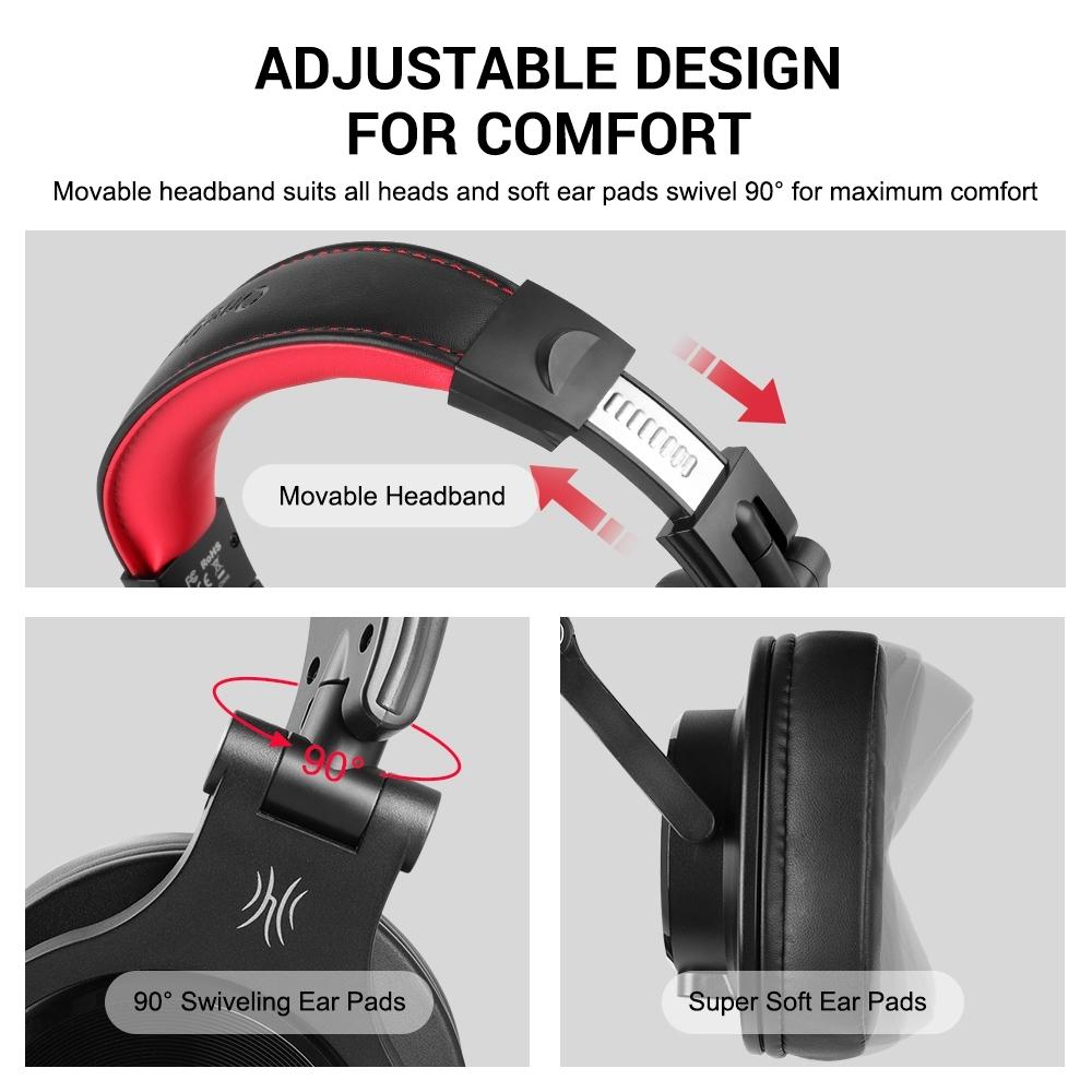 Noise-Cancelling Headset With Mic - Brown
