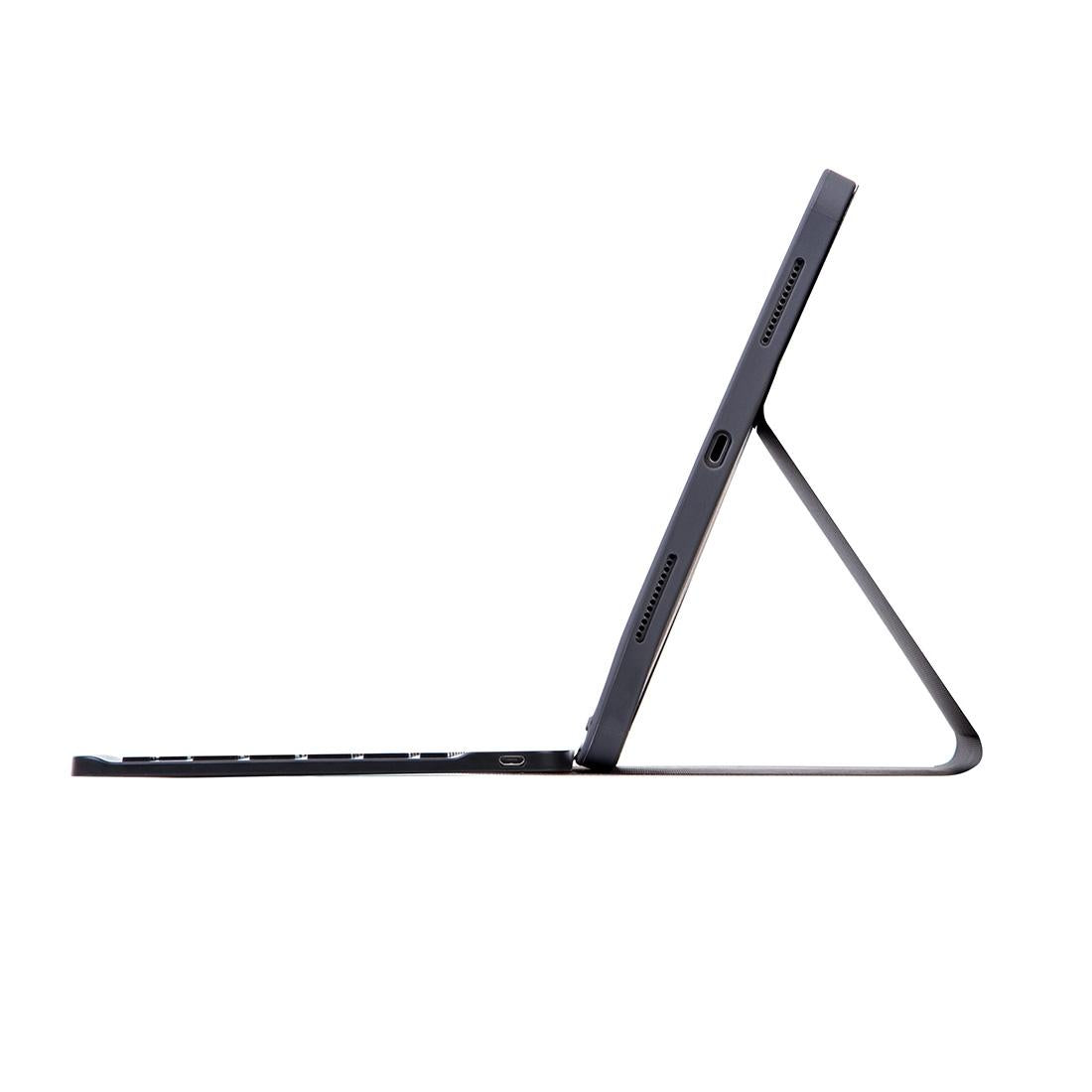 Detachable Bluetooth Keyboard Tablet Case For Ipad Pro 11 With Pen Slot - Plain Texture - Light Purple
