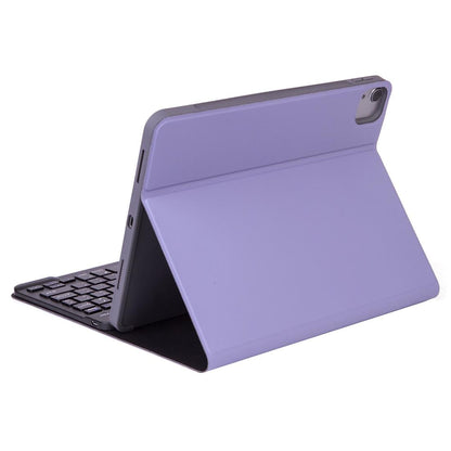 Detachable Bluetooth Keyboard Tablet Case For Ipad Pro 11 With Pen Slot - Plain Texture - Light Purple