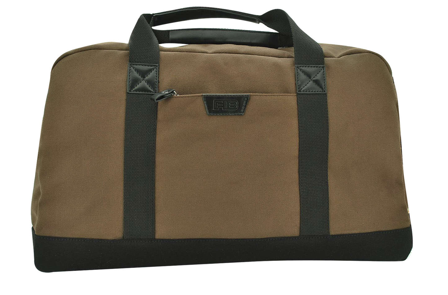 FIB Byron Cotton Canvas Overnight Bag Travel Luggage Duffle Duffel - Brown