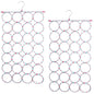 2x 24 Hole Scarf Hanger Holder Storage Tie Belt Scarf Organiser Space Saver