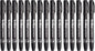 12x Artline Supreme Permanent Markers 0.4mm - Black Bulk Pack