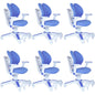 Ergonomic Children Kids Study Chair Set of 6 Height Adjustable - Blue