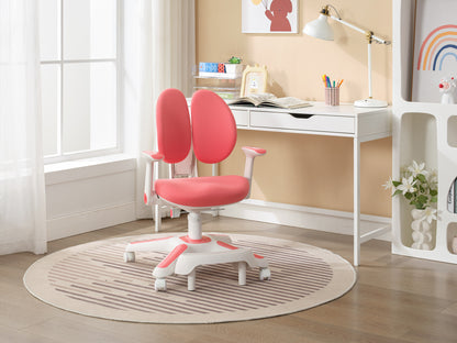 4x Ergonomic Children Kids Study Chairs Height Adjustable - Pink