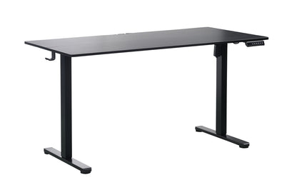 Ergonomic Kids Study Chair & Adjustable Electric Standing Desk Set – Blue Chair & Black Desk