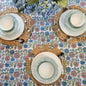 Kolka Kumudani Hand Block-Printed Tablecloth - Pink